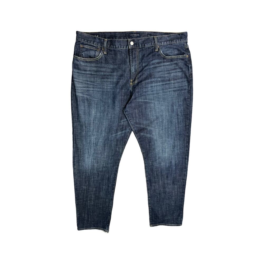 Lucky Brand 329 Classic Straight Mens Jeans 42x34 Dark Blue Denim